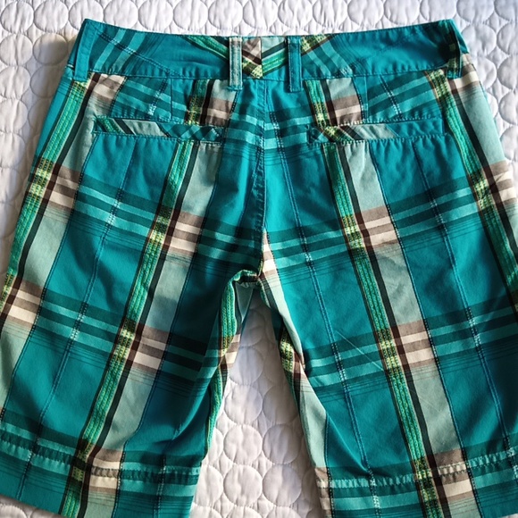 HURLEY Plaid Bermuda Walking Shorts Juniors sz 5 Small - Picture 5 of 7